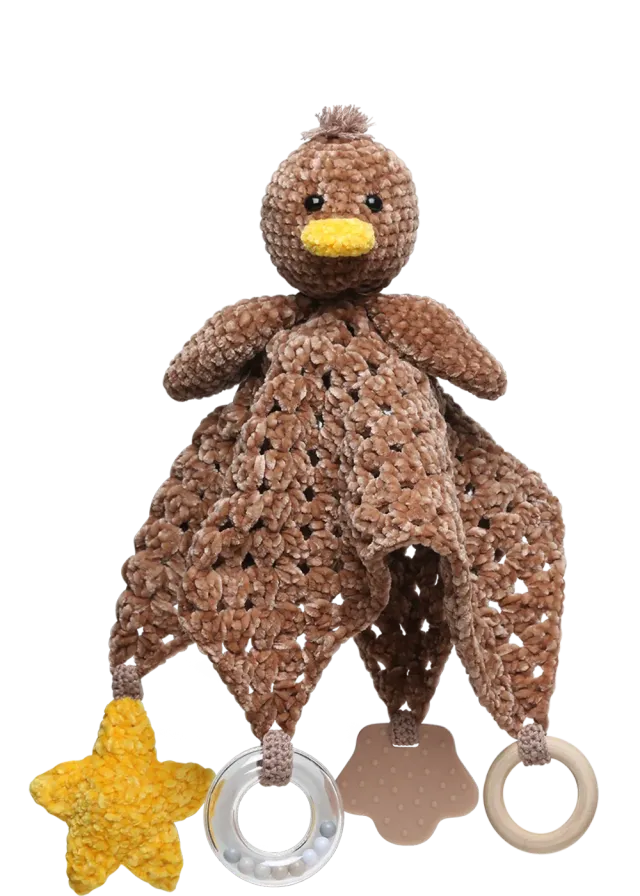 Go Handmade Sensorische Ente Häkelanleitung 29x29x33cm