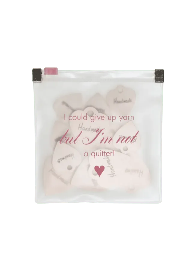 Go Handmade Charm Set Holz rosa 12-teilig Beutel