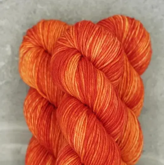 Madelinetosh Farm Twist GG Loves Orange Wolle DK 205m