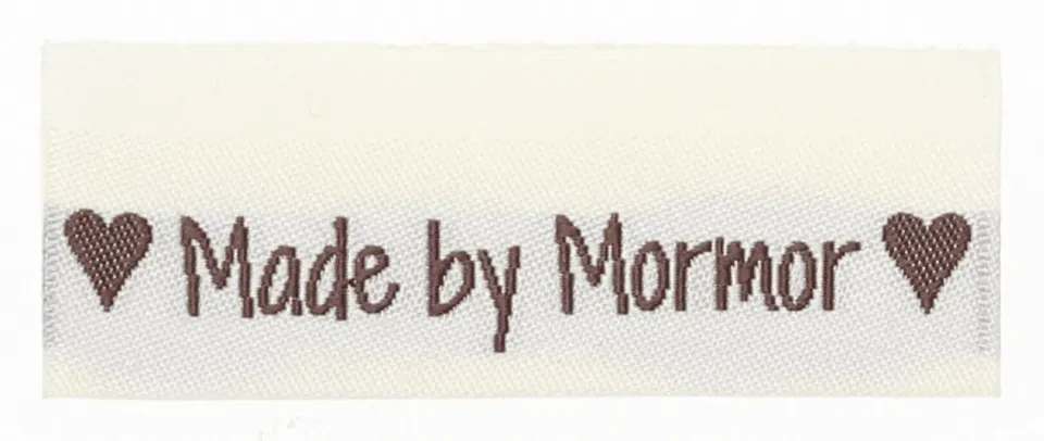 Go Handmade Weblabel Made by Mormor 10 Stück 50x11,5 mm