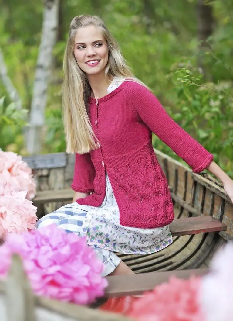 Blue Sky Fibers Classic Series Folk Story Cardi Strickanleitung 9521