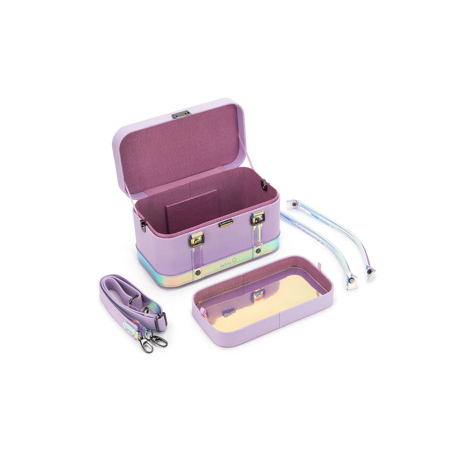 della Q Maker's Train Case Twilight Stricktasche Canvas