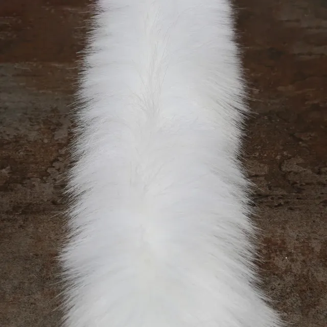 Go Handmade Faux Fur Kunstfell Weiß 70x3 cm