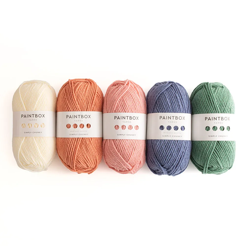 Paintbox Yarns Simply Chunky 5er Farbpaket Wolle Pebble