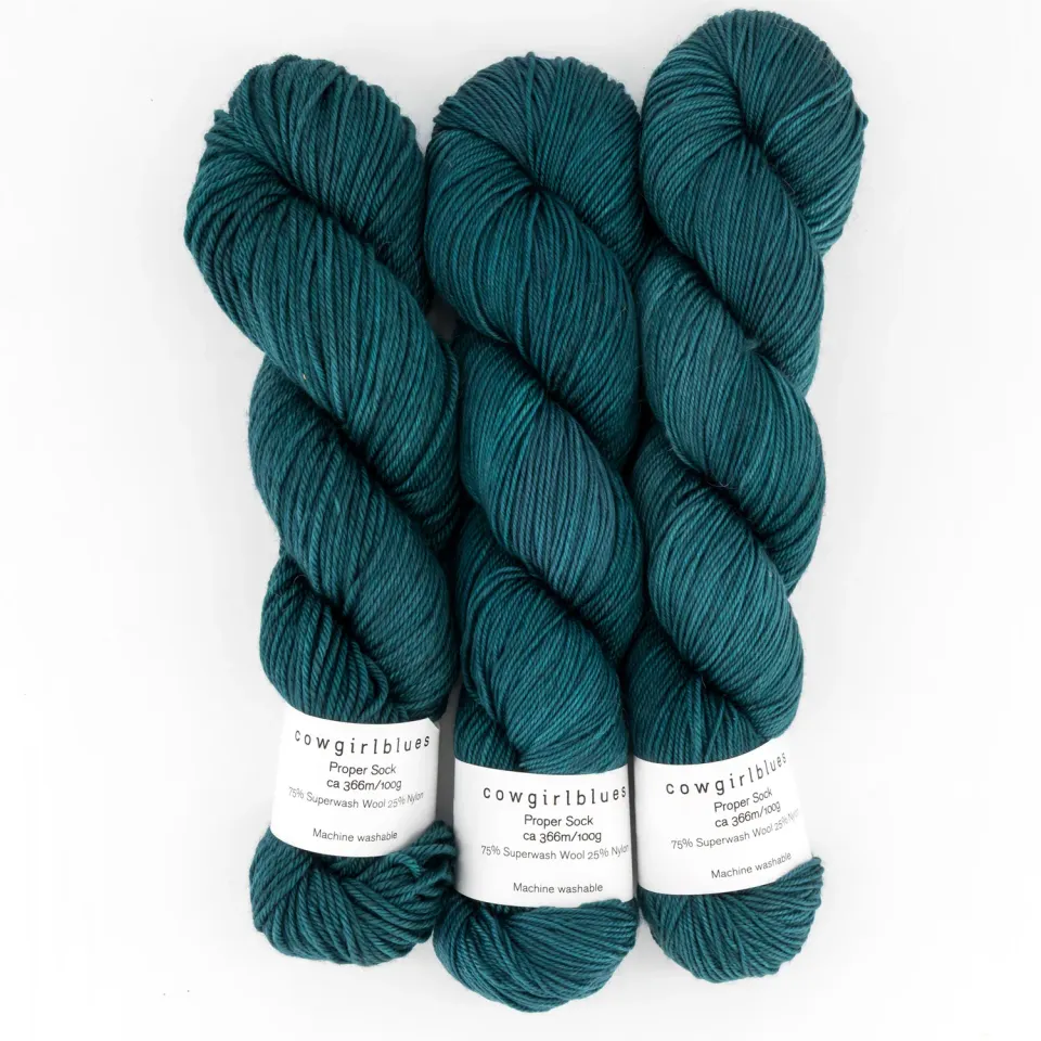 Cowgirlblues Proper Sock High Tide Sockenwolle handgefärbt