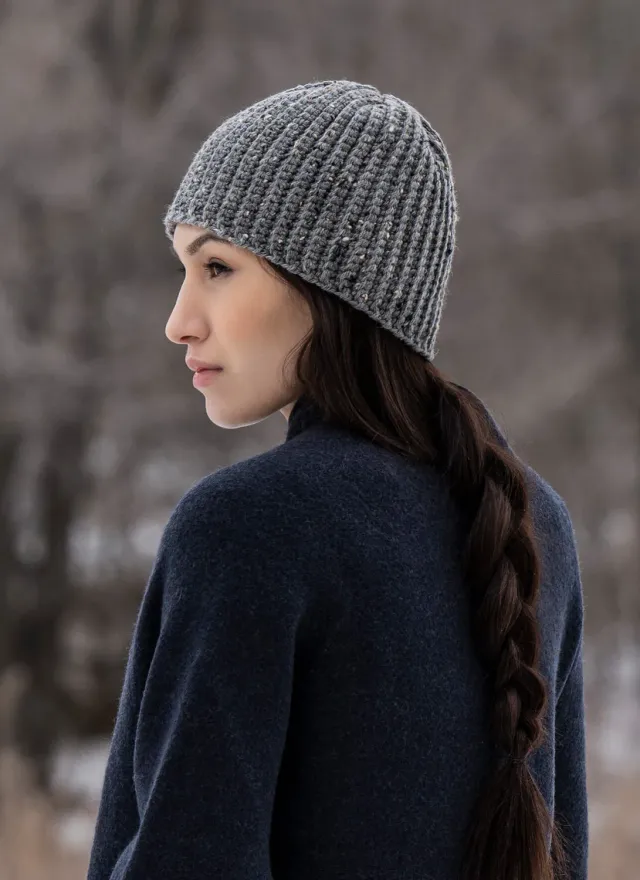 Blue Sky Fibers Chad Hat Häkelanleitung Ripp-Optik Anfänger