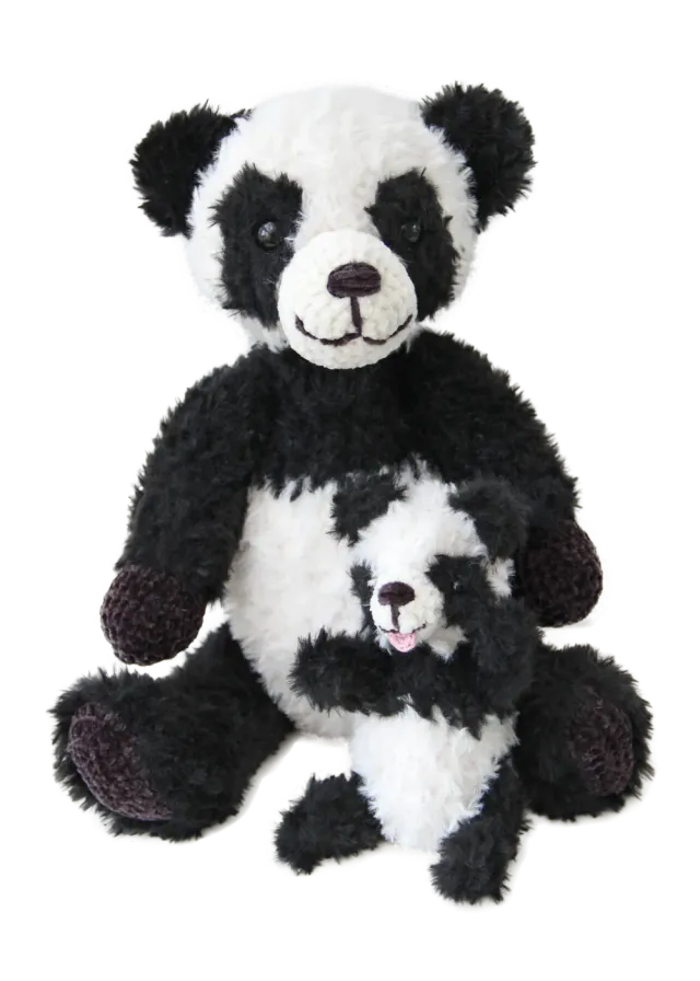 Go Handmade Pandaerne Häkelanleitung Inus & Baby Nusi