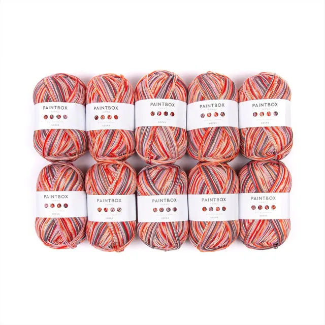 Paintbox Yarns Socks Sockenwolle 10x100g Set selbstmusternd