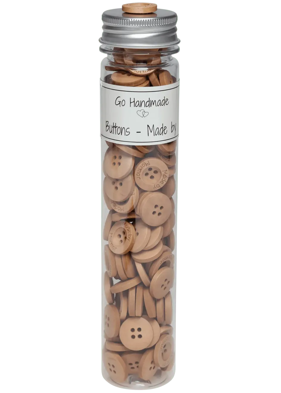 Go Handmade Made by Mormor Knöpfe 18mm 145 Stk weiß
