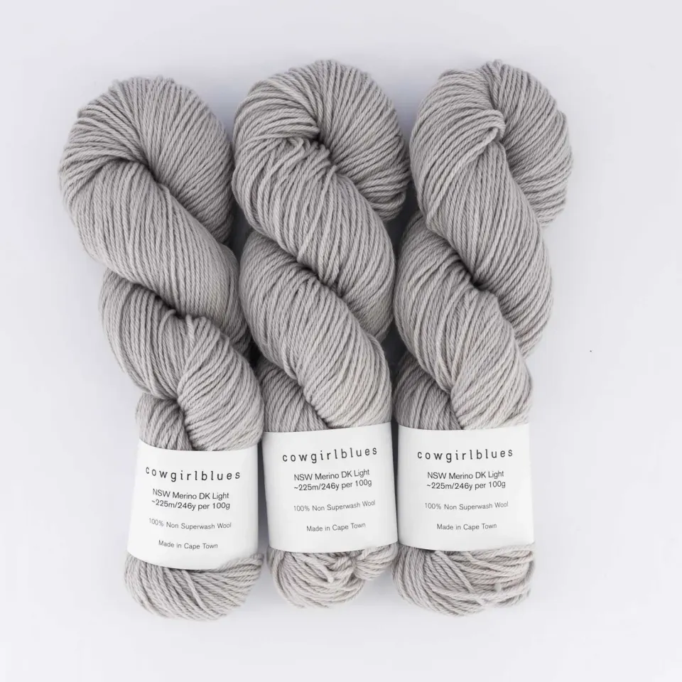 Cowgirlblues NSW Merino DK Wolle 100g Silver Fox filzbar