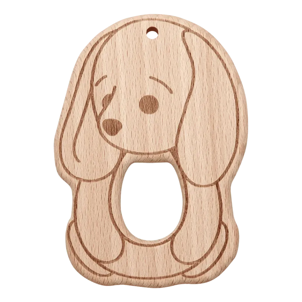 Go Handmade Wooden Animal Link Holzanhänger Natur