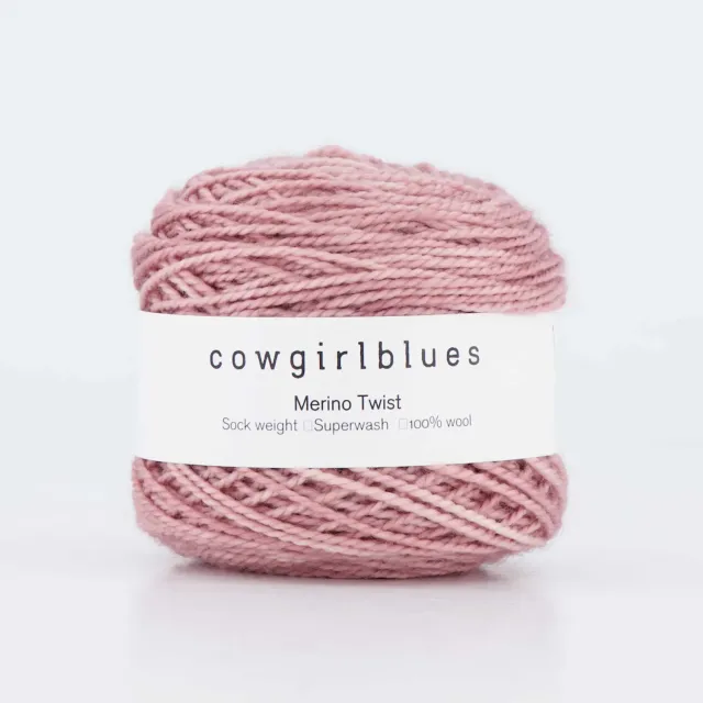 Cowgirlblues Merino Twist Faded Rose Wolle 50g handgefärbt