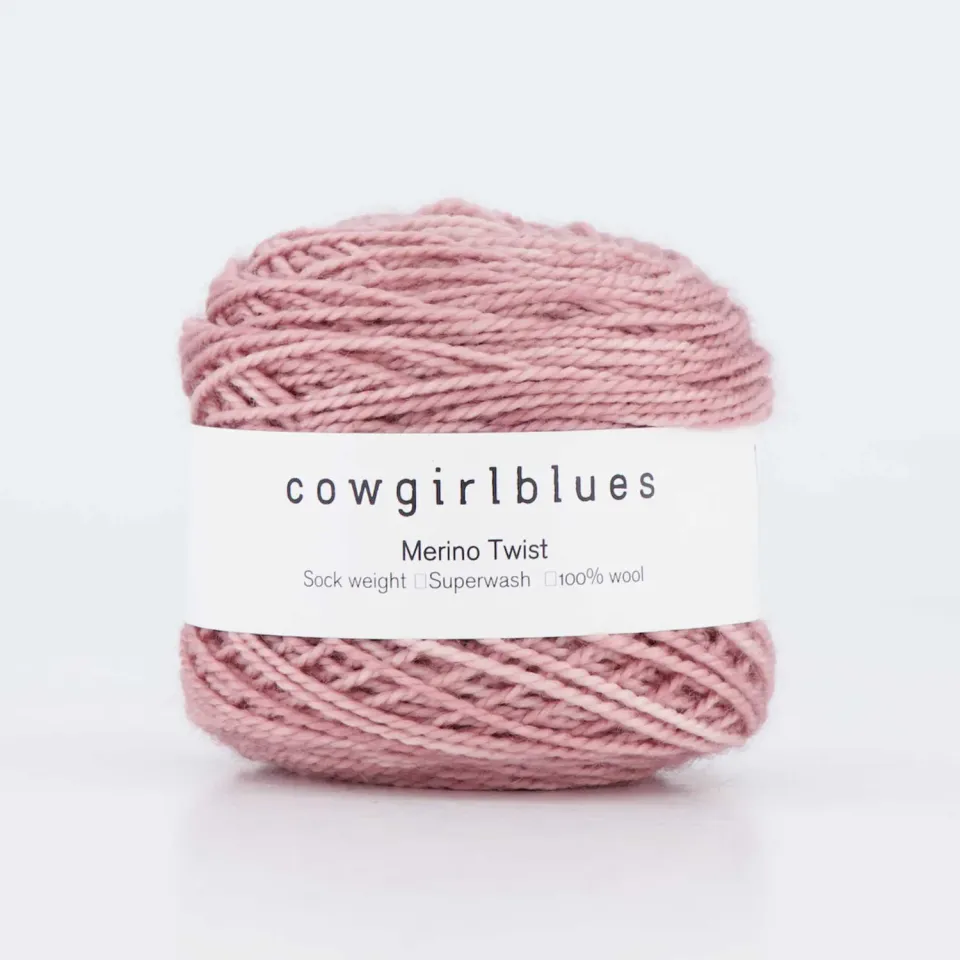 Cowgirlblues Merino Twist Faded Rose Wolle 50g handgefärbt