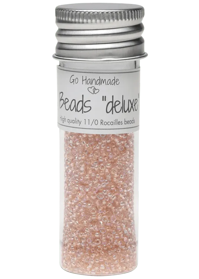Go Handmade Glasperlen Rocailles Aprikot 30g 2,2mm