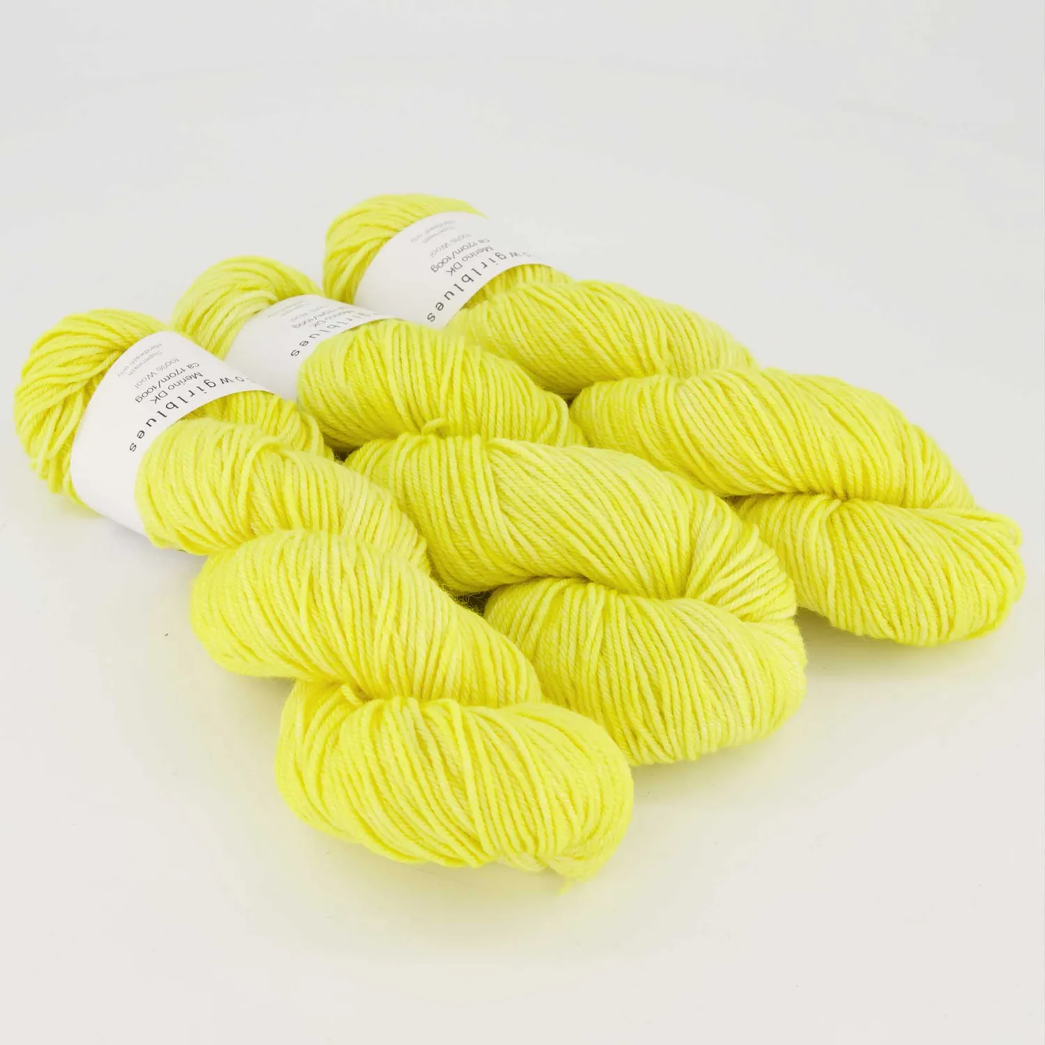 Cowgirlblues Merino DK Lemon Strickgarn gelb 100g