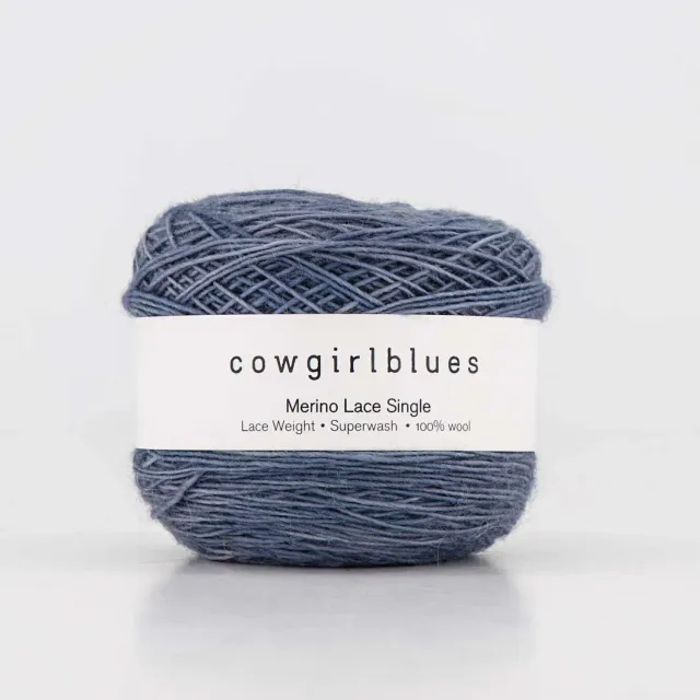 Cowgirlblues Merino Lace Airforce Wolle handgefärbt
