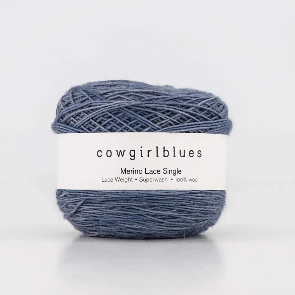 Cowgirlblues Merino Lace Airforce Wolle handgefärbt