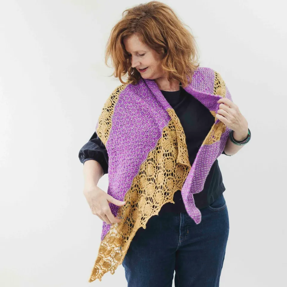 Cowgirlblues Actinotus Wrap Strickset Mosaiktuch