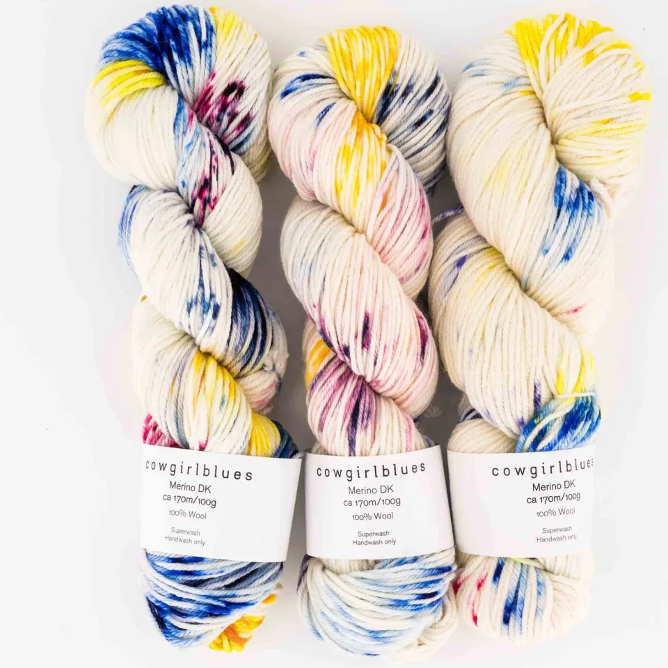 Cowgirlblues Merino Carly Simon DK Wolle Blautöne