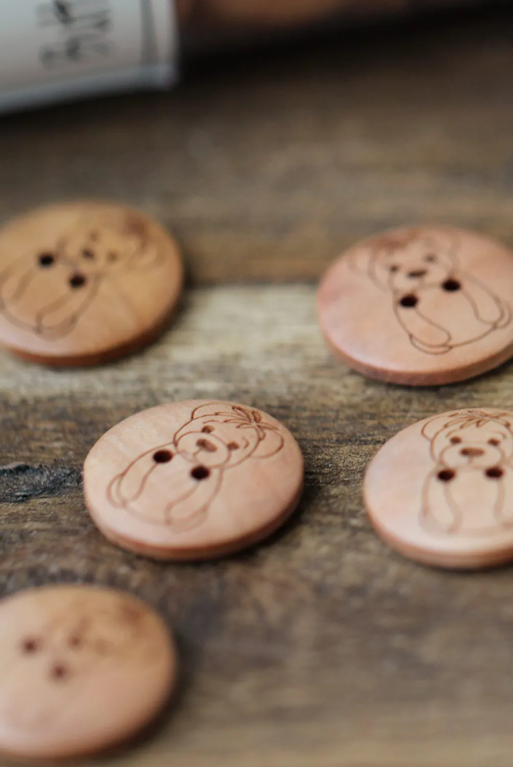 Go Handmade Teddy Knopf 17 mm Dose Sicherheitsaugen braun