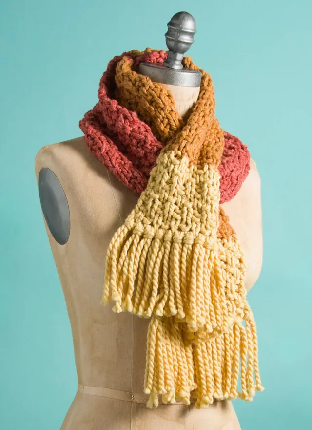 Blue Sky Fibers Outer Fun & Fast Scarf Strickanleitung Schal