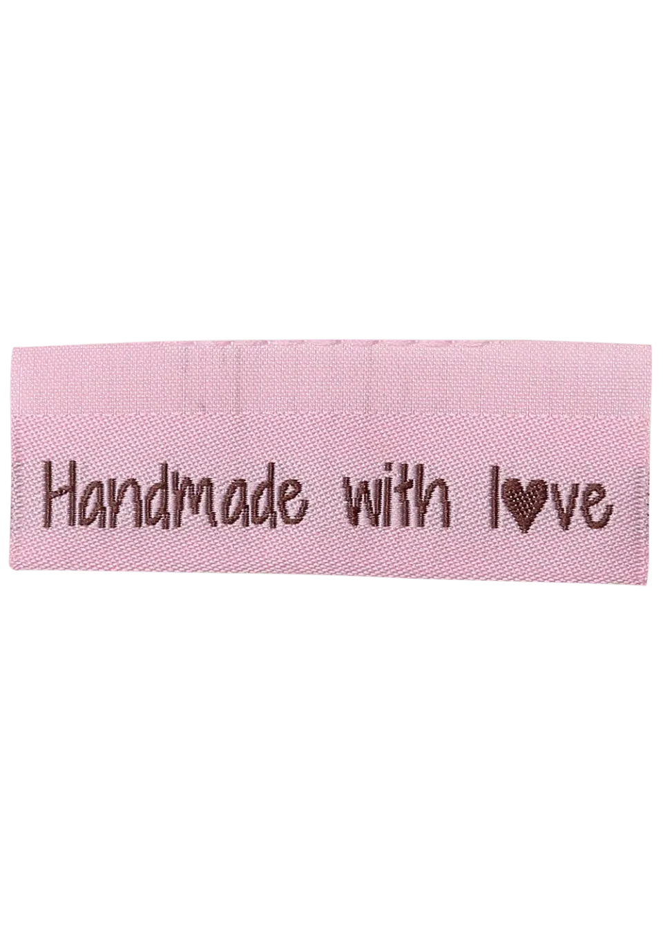 Go Handmade Webetiketten Handmade with love Rosa 10 Stück