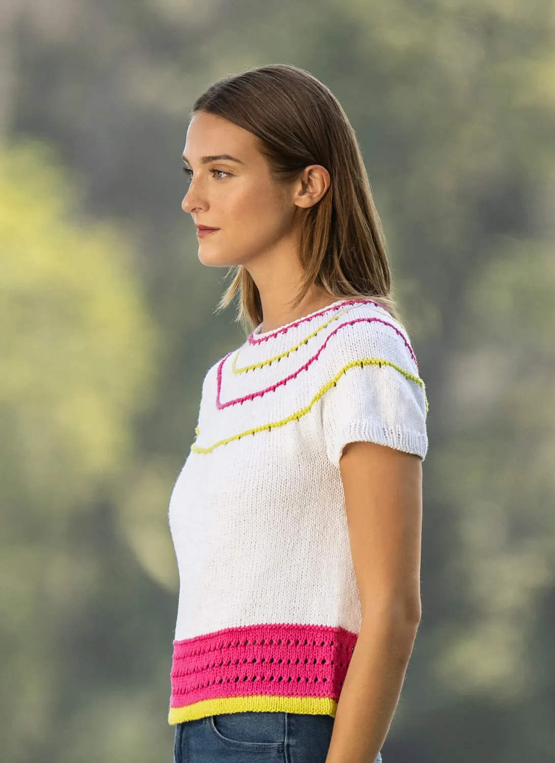 Blue Sky Fibers Classic Citrus Tee Strickanleitung 202611 Top