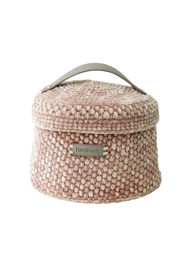 Go Handmade Moss Stitch Korb mit Deckel Anleitung