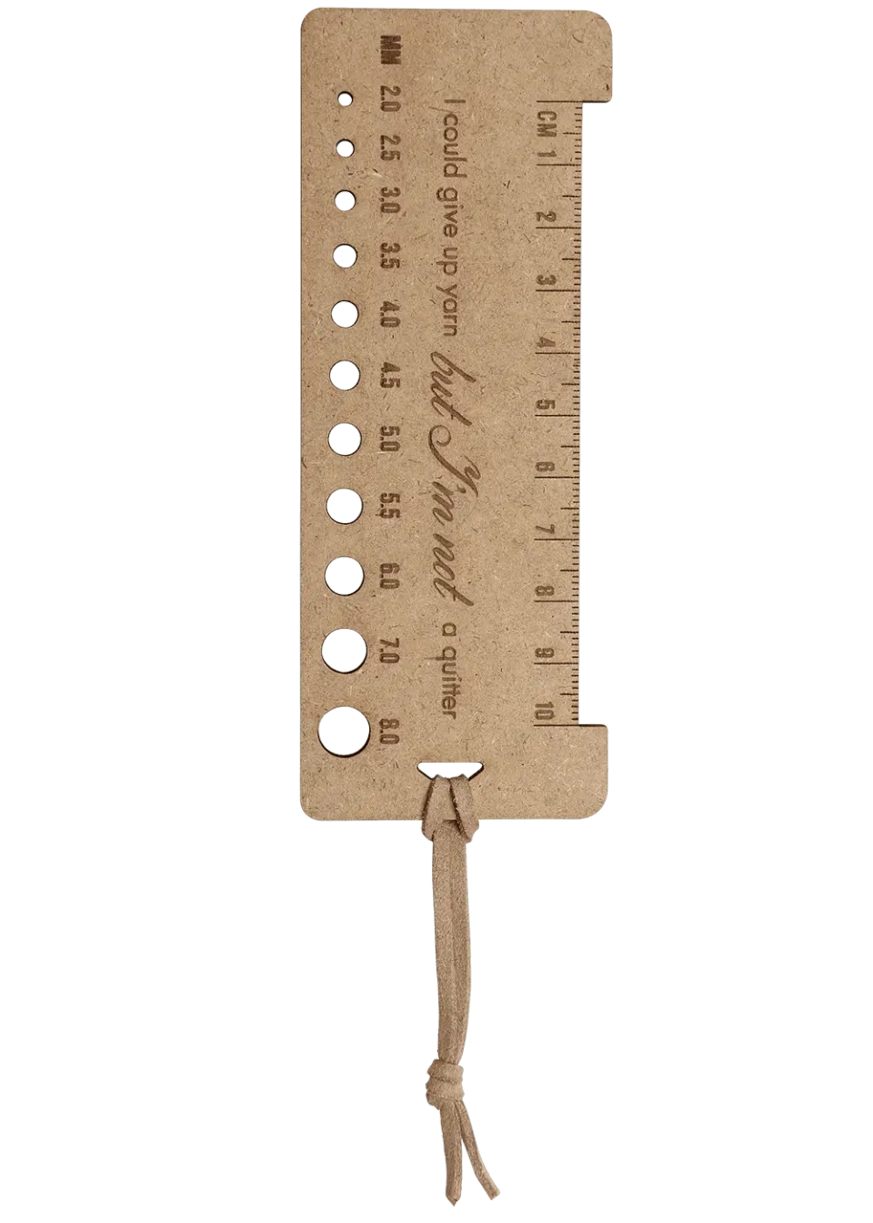 Go Handmade Wooden Ruler Stricklineal Holz 13x5cm