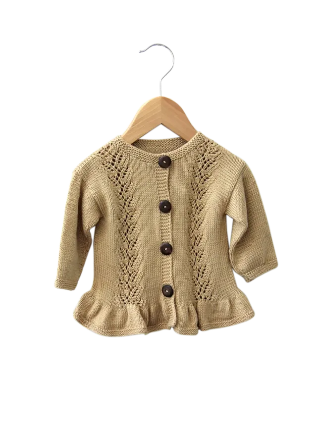 Go Handmade Cardigan Lace Flounce Strickanleitung Baby