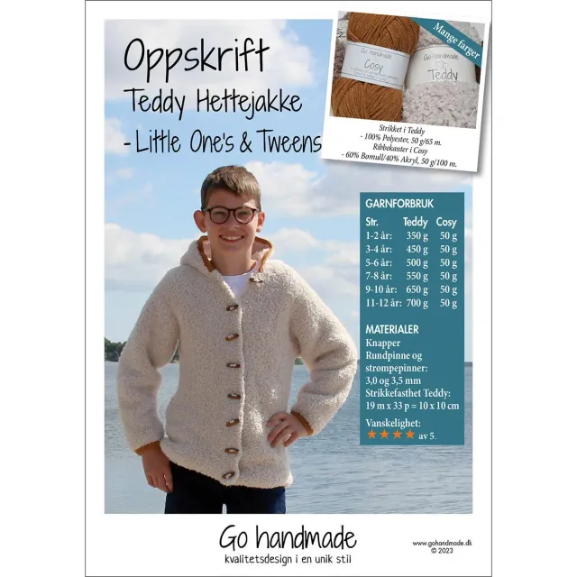 Go Handmade Sweater Louie Strickanleitung XS-XXXL Teddy