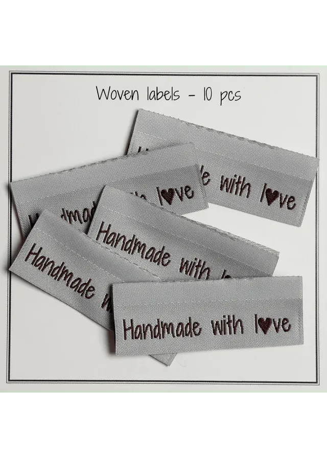 Go Handmade Handmade with love Etiketten hellblau 10 Stk