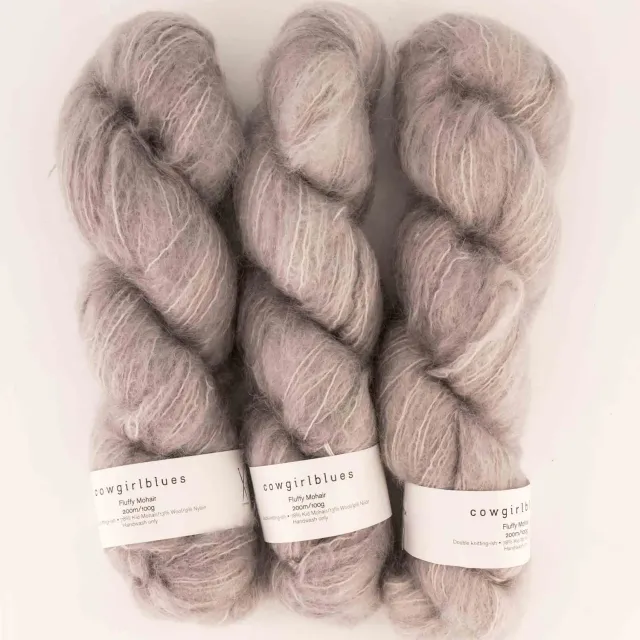 Cowgirlblues Fluffy Mohair Strickgarn Silver Fox voluminös