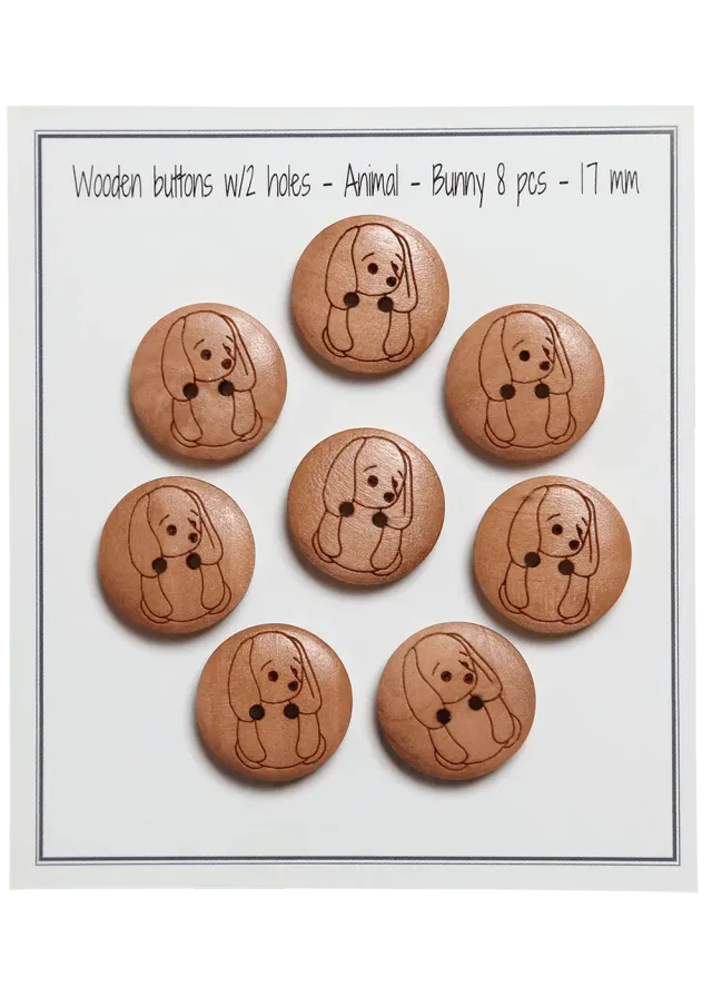 Go Handmade Bunny Hase 17 mm 8 Stück