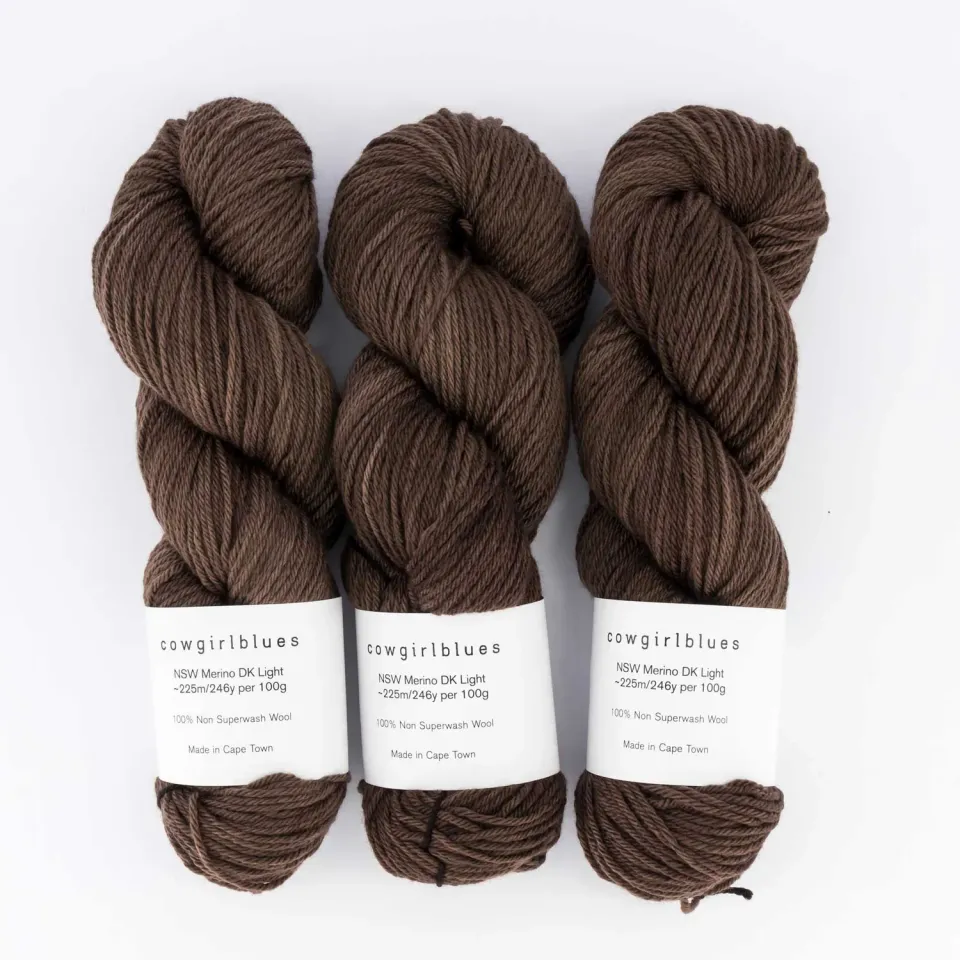 Cowgirlblues NSW Merino DK Cacao Wolle 100g braun