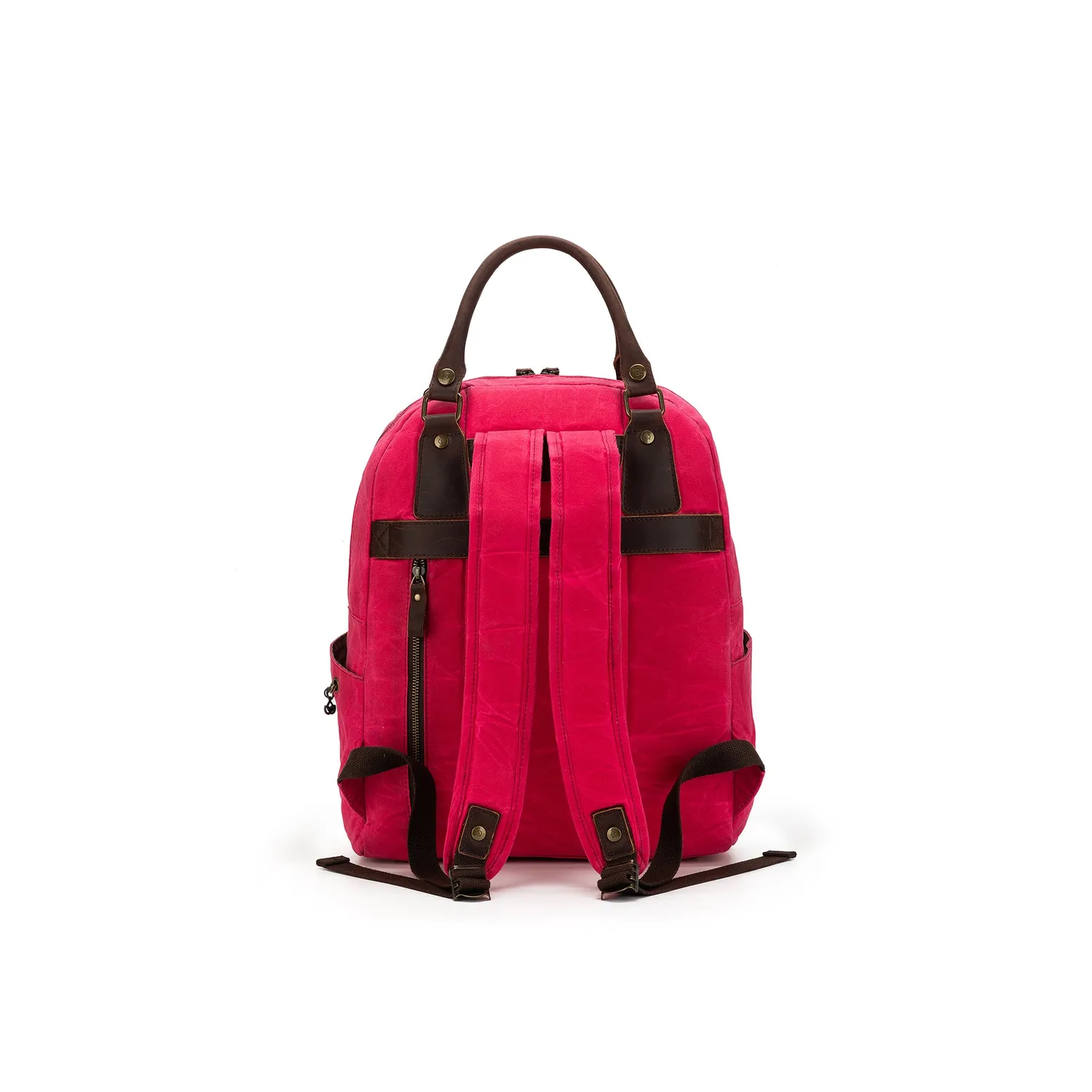 Madelinetosh Makers Canvas Rucksack Vivid Rose Wolltasche