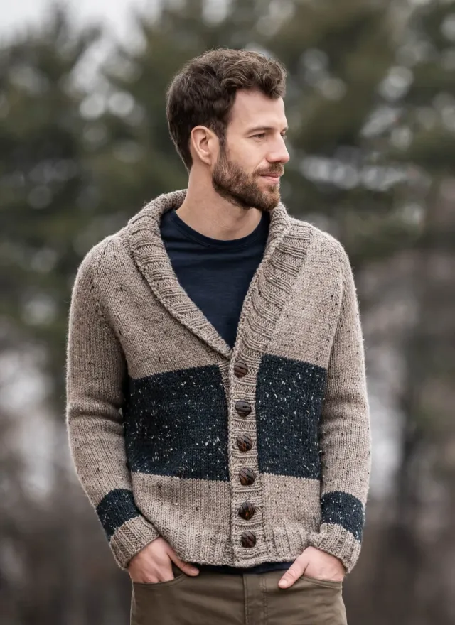 Blue Sky Fibers Classic Series Salt Lake Cardigan Strickanleitung Unisex