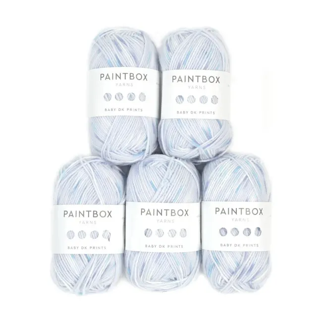 Paintbox Yarns Baby DK Prints Wolle 5x50g Sweet Dotty Streifen