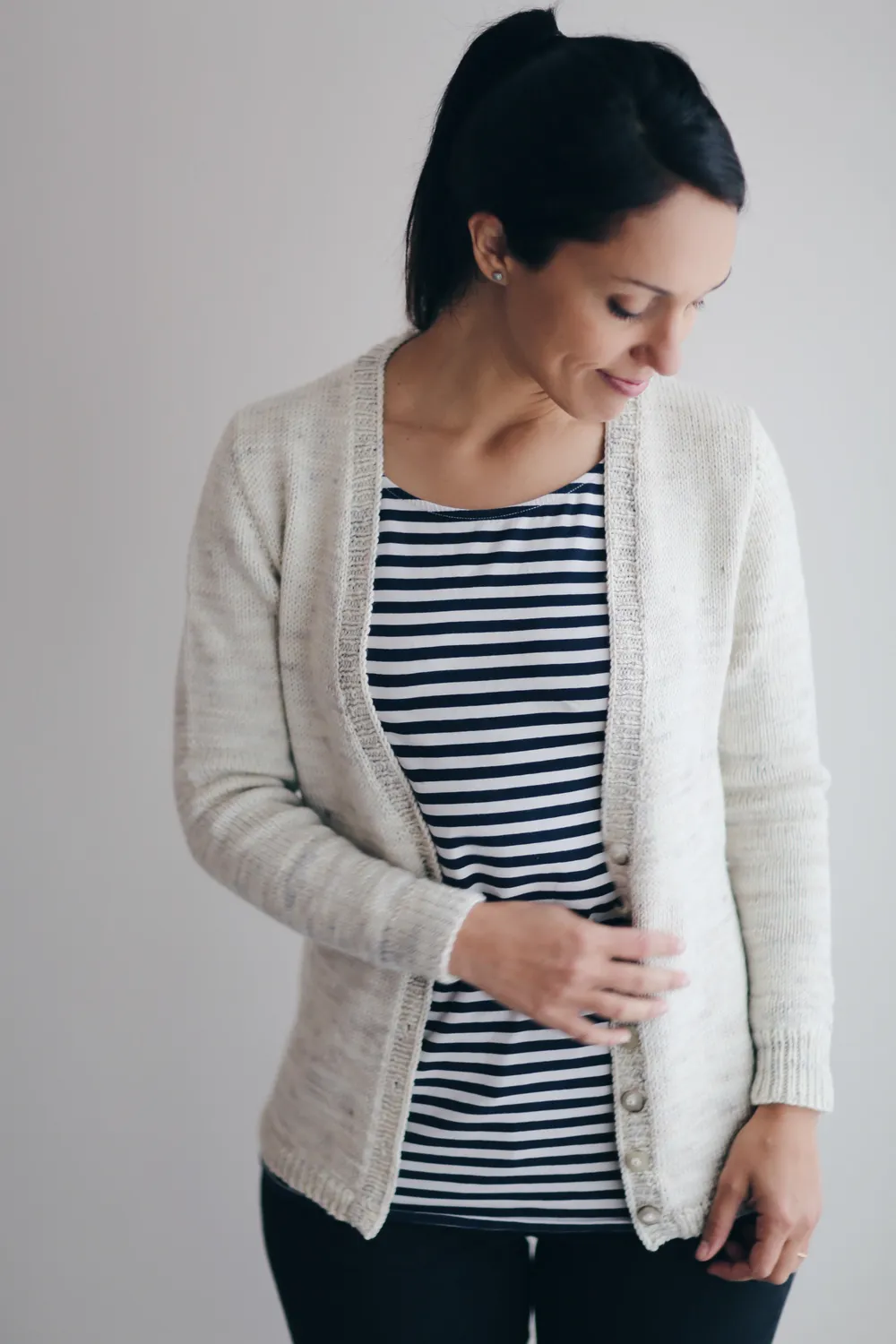 Madelinetosh Milkshake Cardigan Strickanleitung PDF Top-down