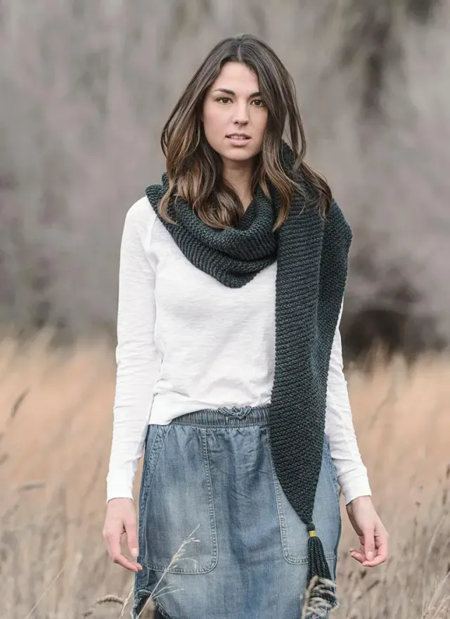 Blue Sky Fibers St Cloud Schal Strickanleitung Woolstok