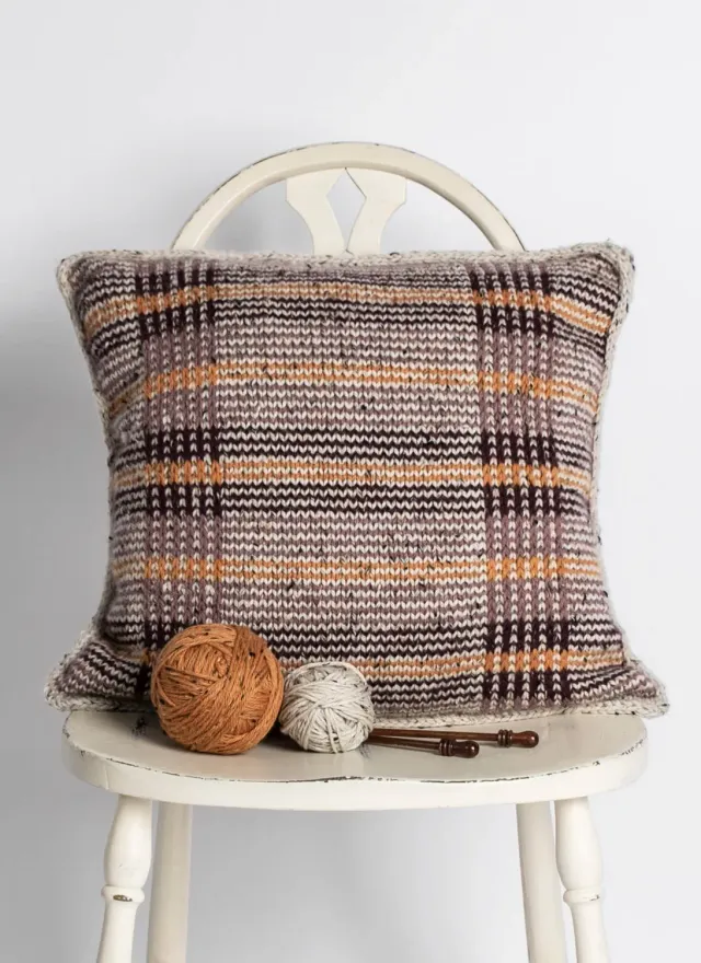 Blue Sky Fibers Brentwood Pillow Strickanleitung Kissen
