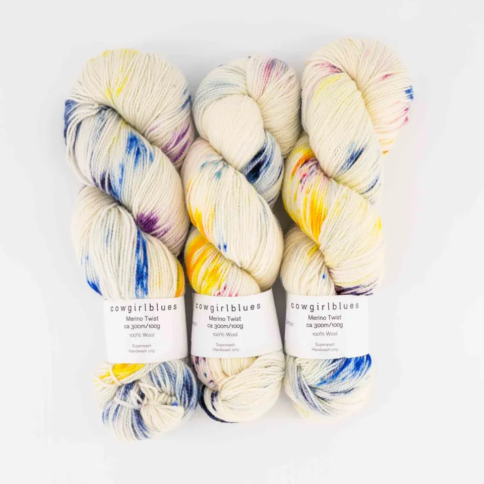 Cowgirlblues Merino Twist Carly Simon Wolle handgefärbt