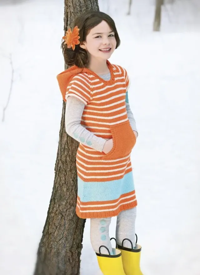 Blue Sky Fibers Classic 9531 Half-Pint Kleid Strickanleitung