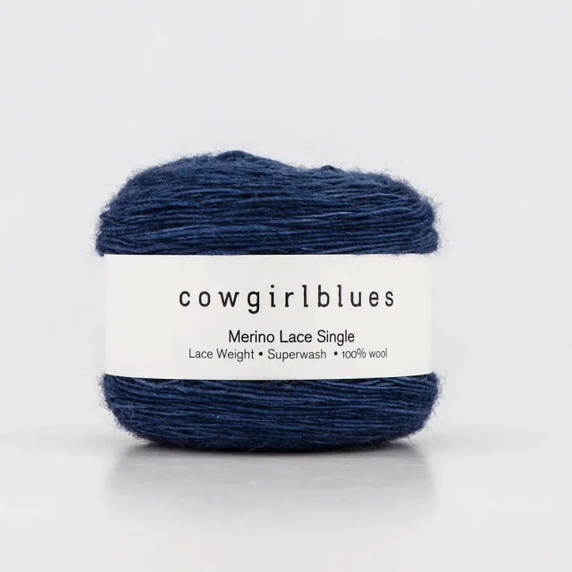 Cowgirlblues Merino Lace Indigo Lacewolle tiefblau