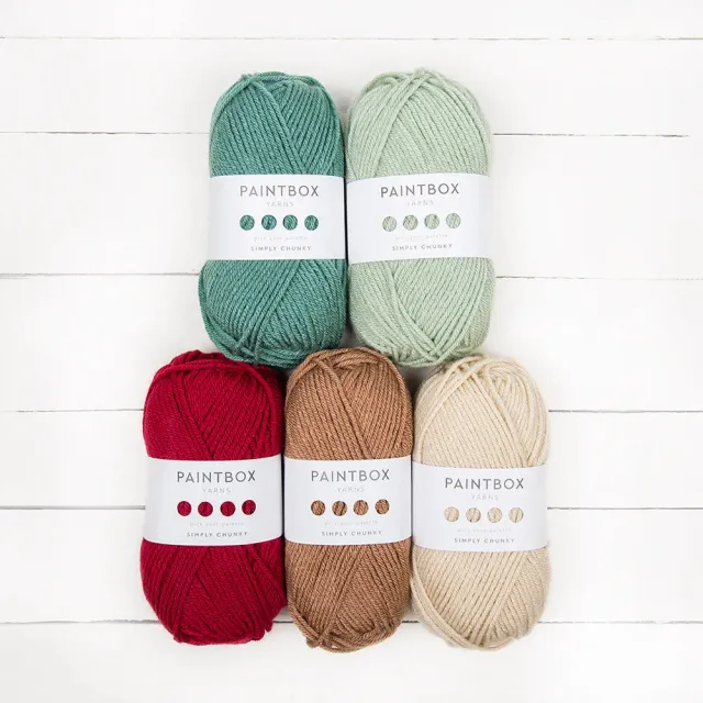 Paintbox Simply Chunky Strickgarn 5x100g Designer Picks Set