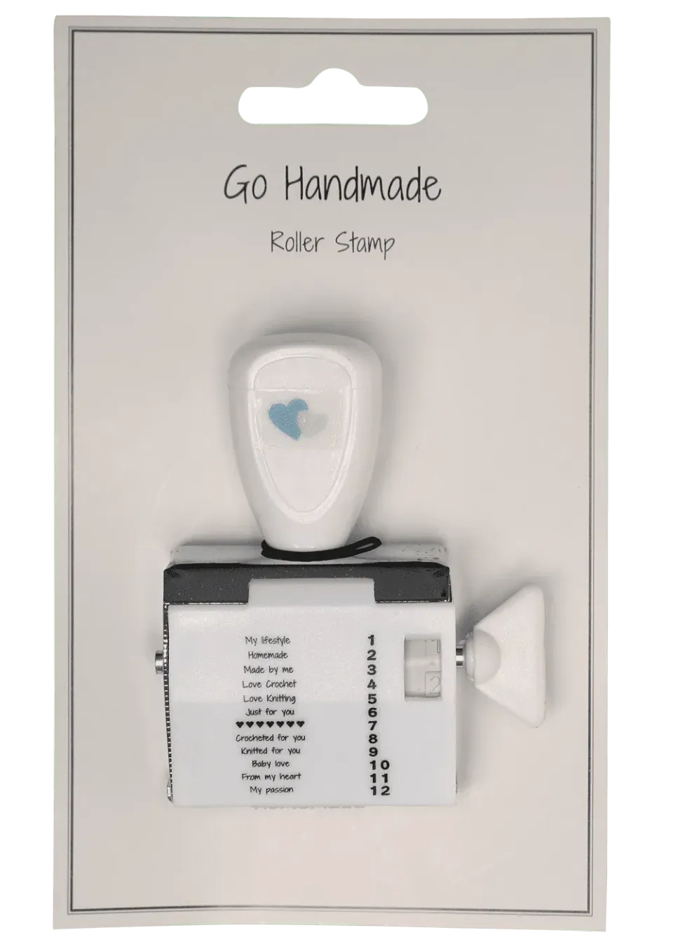 Go Handmade Stempel UK Wechseltext 12 Motive Manilalabel