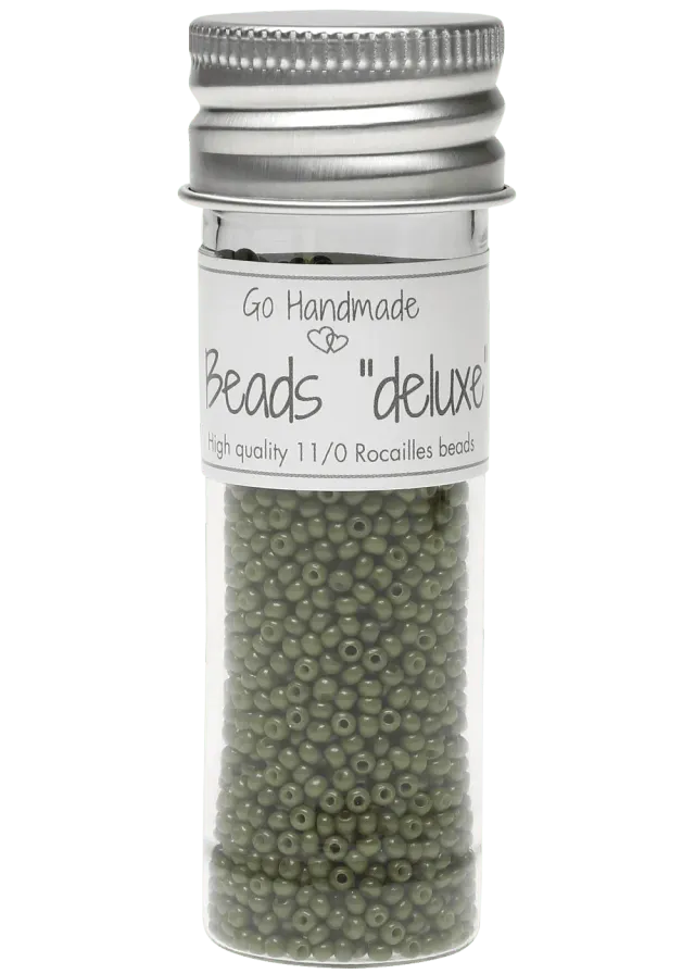 Go Handmade Glass Beads Glasperlen 30g 2,2mm grün