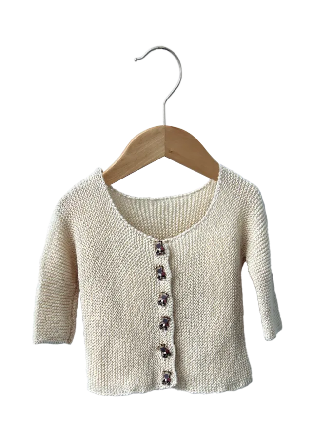 Go Handmade Soft Cardigan Classic Strickanleitung 3-6 Monate