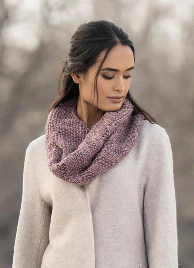Blue Sky Fibers Classic Lulu Cowl Strickanleitung Woolstok Tweed