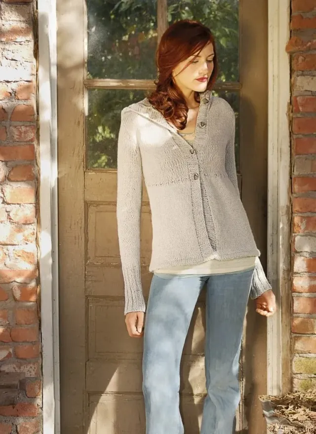 Blue Sky Fibers Classic Everyday Hoodie EH Strickanleitung Kapuze